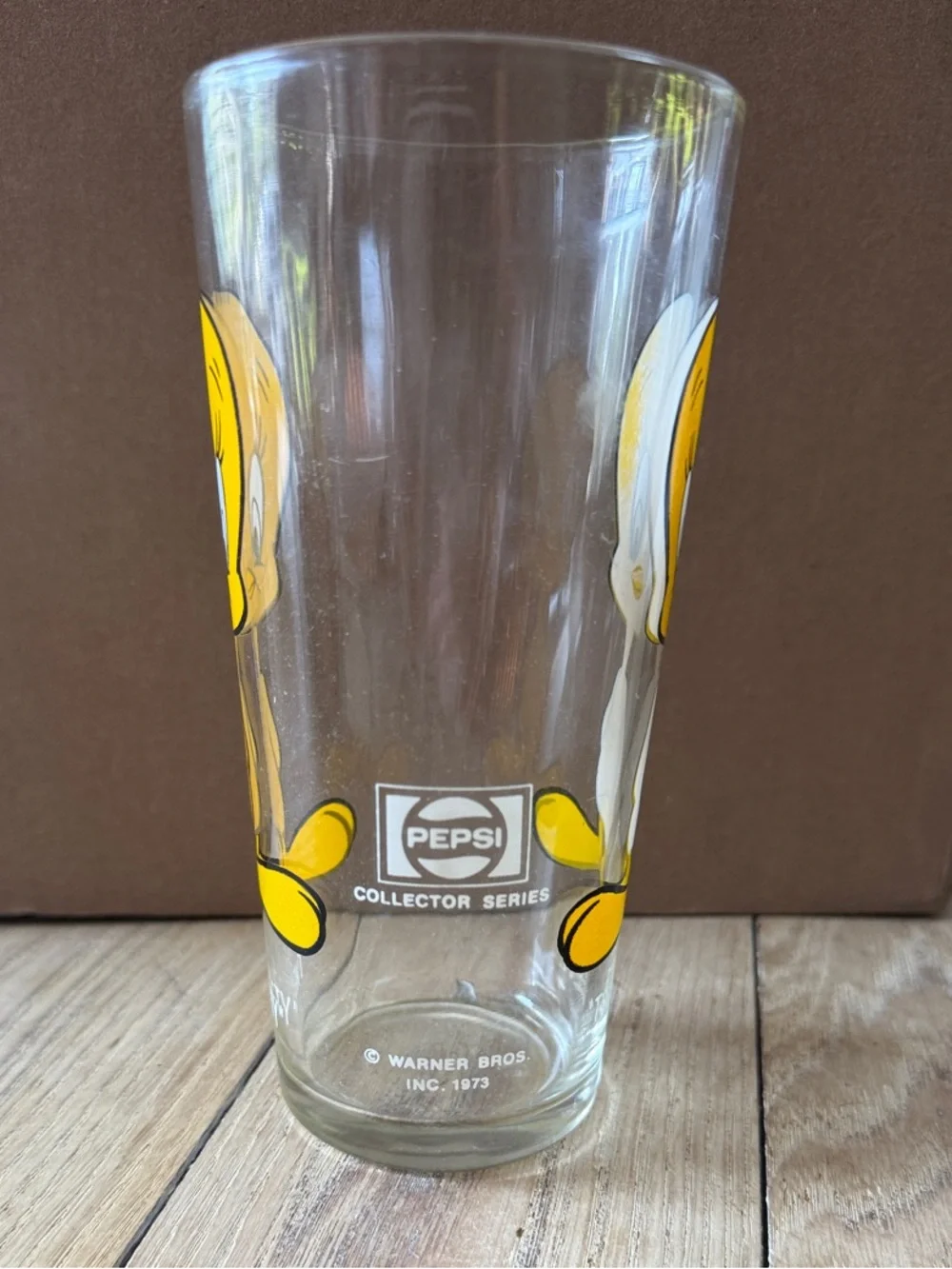 Tweety Bird Cartoon Pepsi Collector Glass Tumbler - Looney Tunes